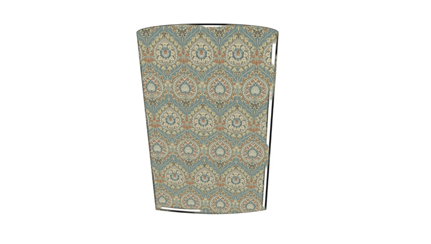 william morris eden azure waste paper bin
