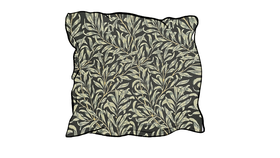william morris bough willow ebony scatter cushion