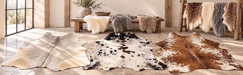 Cow HIdes and fleeces