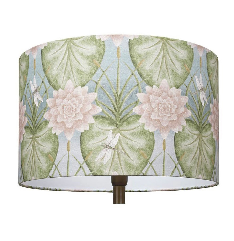 angel strawbridge lily garden eau du nil lampshades