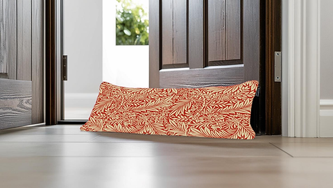 William Morris Larkspur Draught Excluders.zip - William Morris Larkspur Crimson Draught Ex