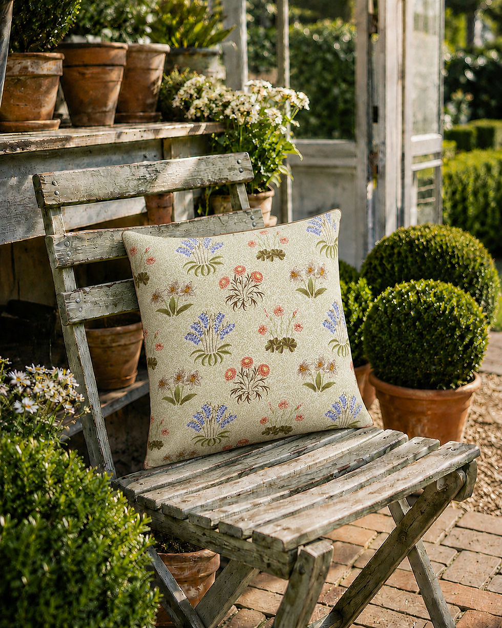 The Lily Garden Cushion — William Morris Lily Garden Scatter Cushion Cover | The Potting Bench Finds