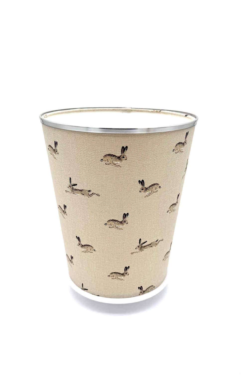 Thumbnail: Sophie Allport Hares waste paper bin silver trim