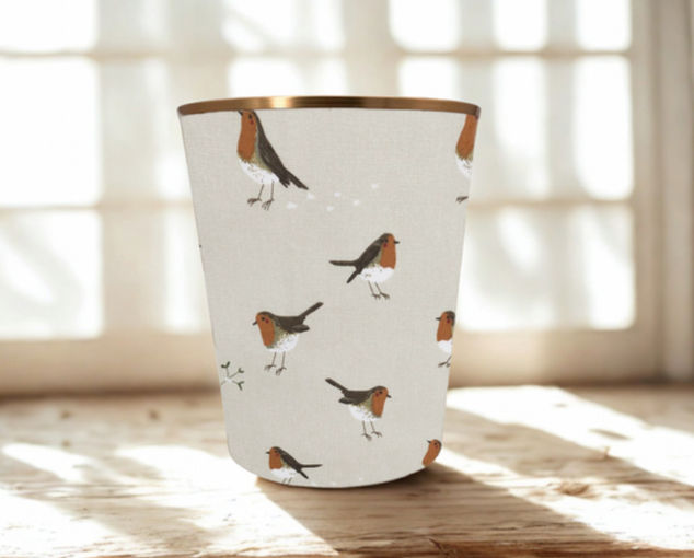 Sophie Allport Robin in Neutral Waste Paper with gold trim