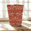 Thumbnail: william m orris strawberry thief crimson waste paper bin with gold trim