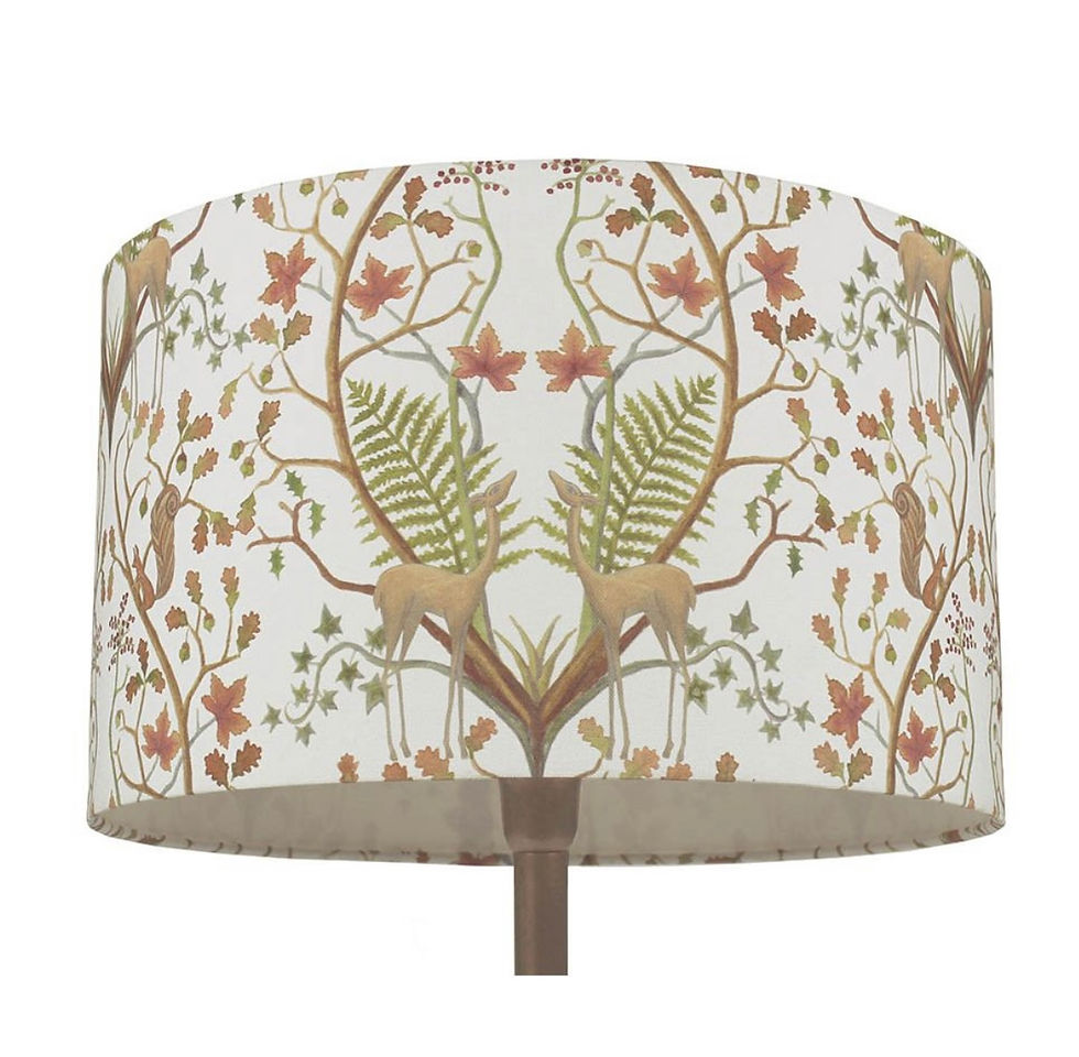 angel strawbridge woodland trail cream lampshades berry grouse