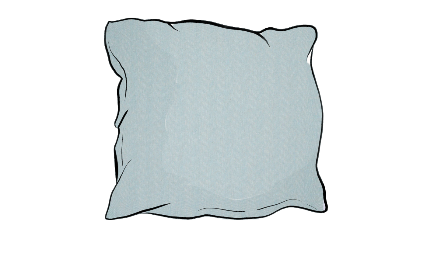 chess Braemar sky herringbone highland wool scatter cushion