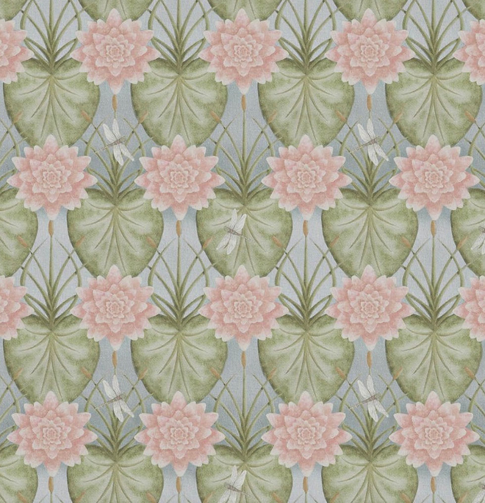 angel strawbridge lily garden eau du nil lampshades