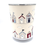 Thumbnail: fryetts beach huts waste paper bin with silver trim