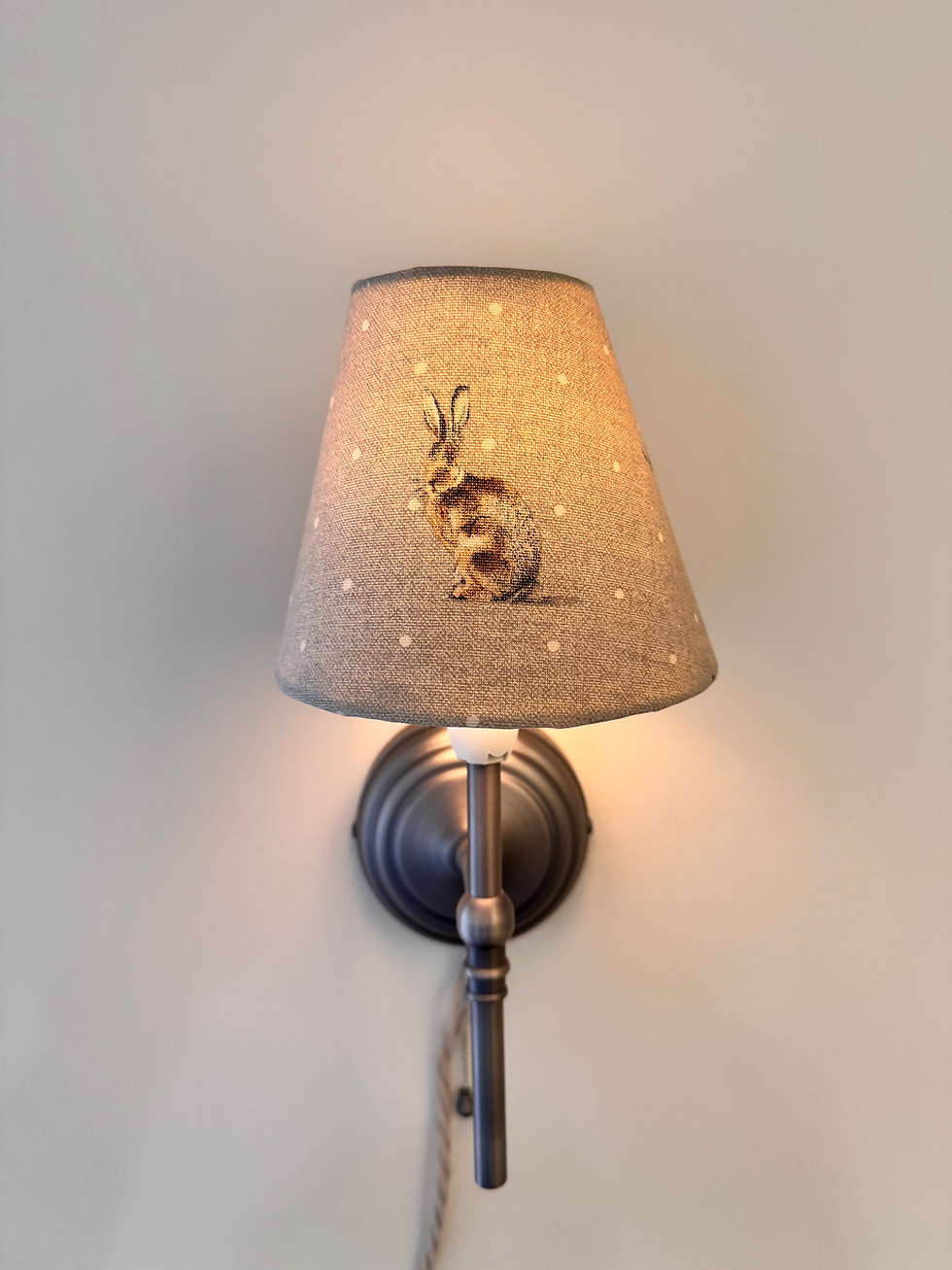 SALE Candle Clip Hartley Hare Lampshade