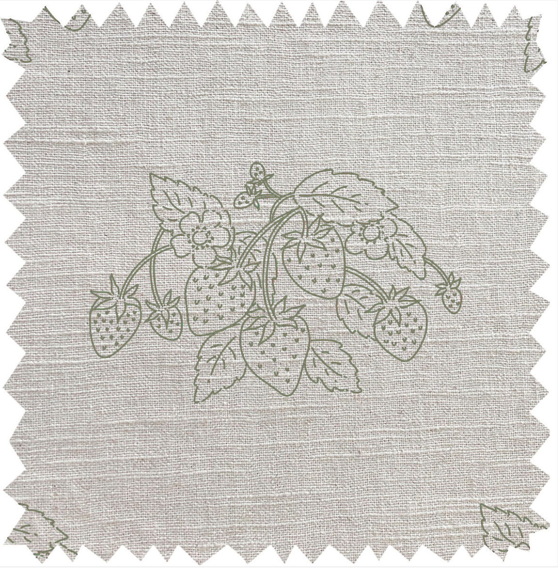 sophie allport sage linen lampshades strawberries