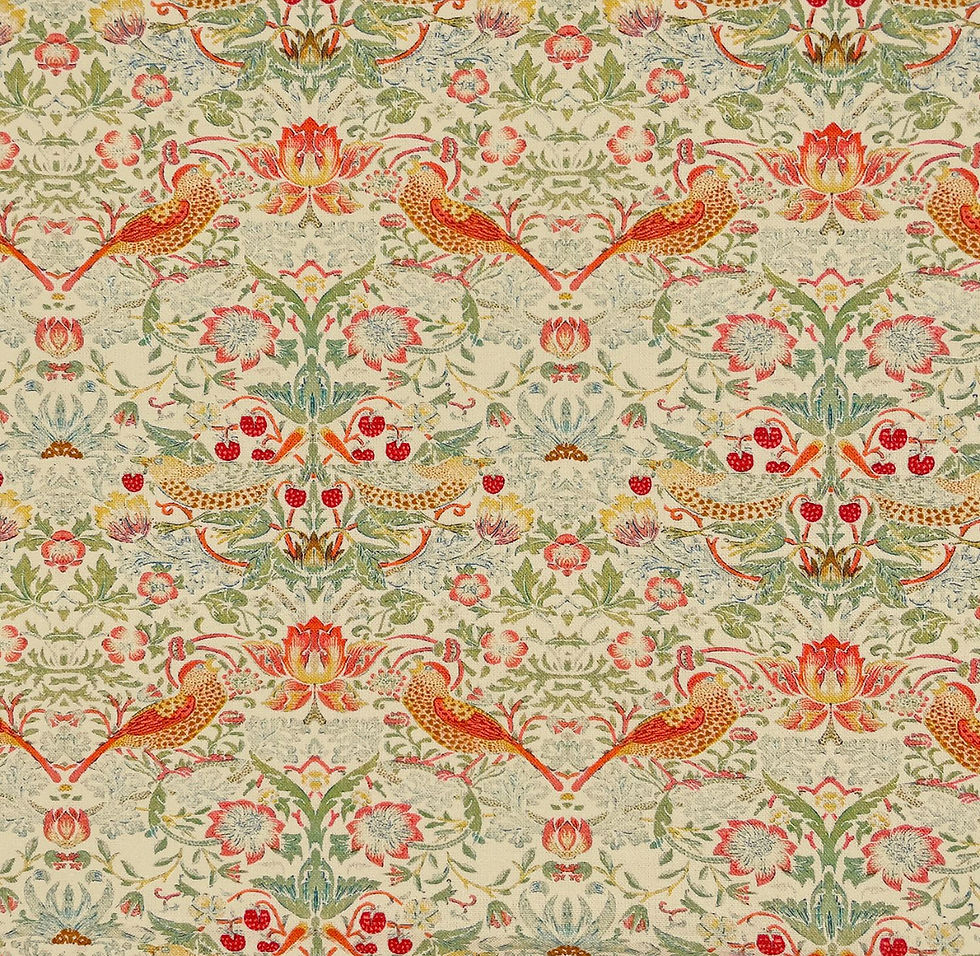 William Morris Strawberry Thief Linen mini print lampshades