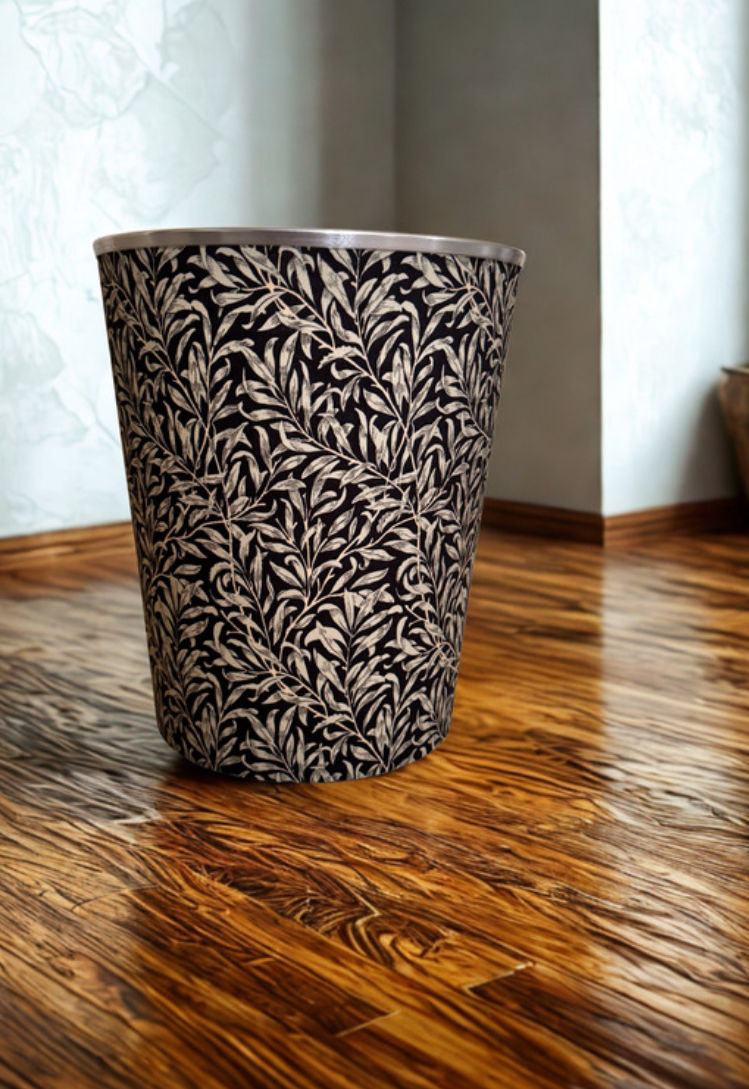 Thumbnail: Handmade William Morris Willow Bough Ebony (CC362) Waste Paper Bin