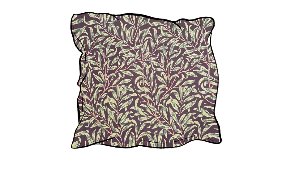 william morris bough damson scatter cushion