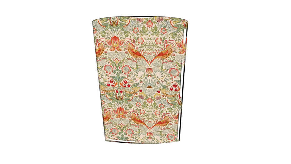 william morris strawberry thief rose waste paper bin
