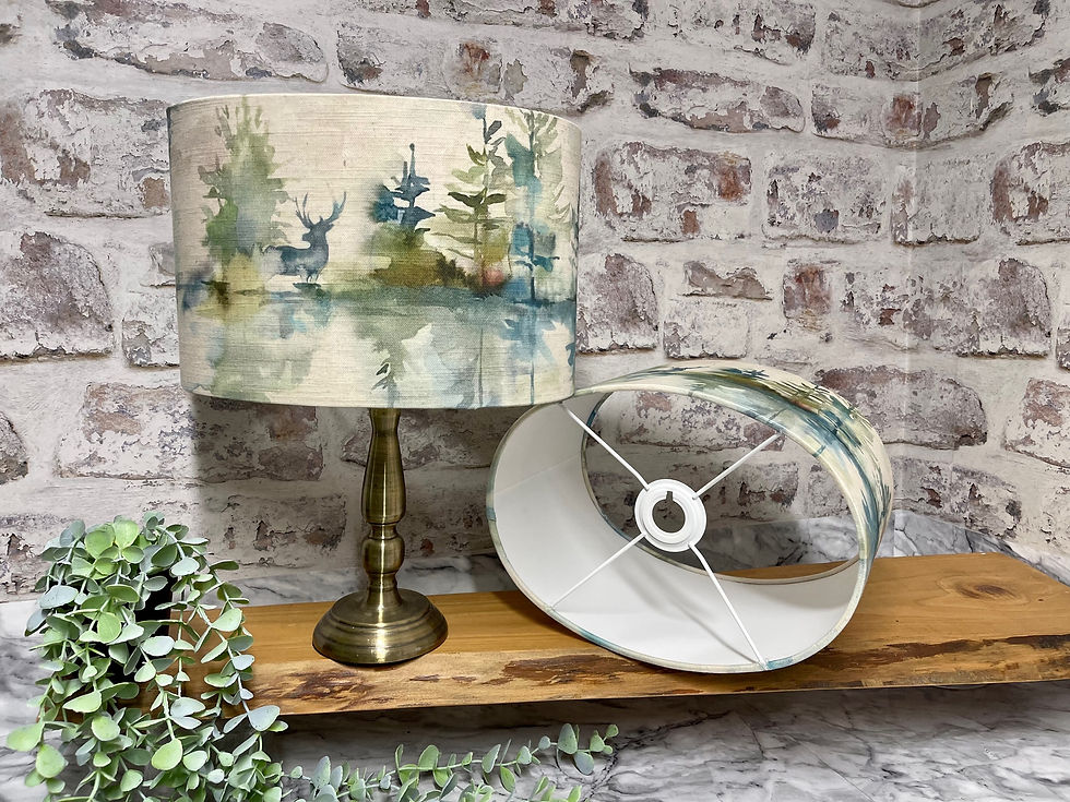 voyage wilderness stag in topaz lampshades berry grouse