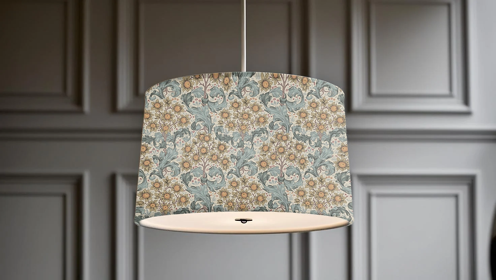Thumbnail: william morris orchid tourmaline ceiling lampshade