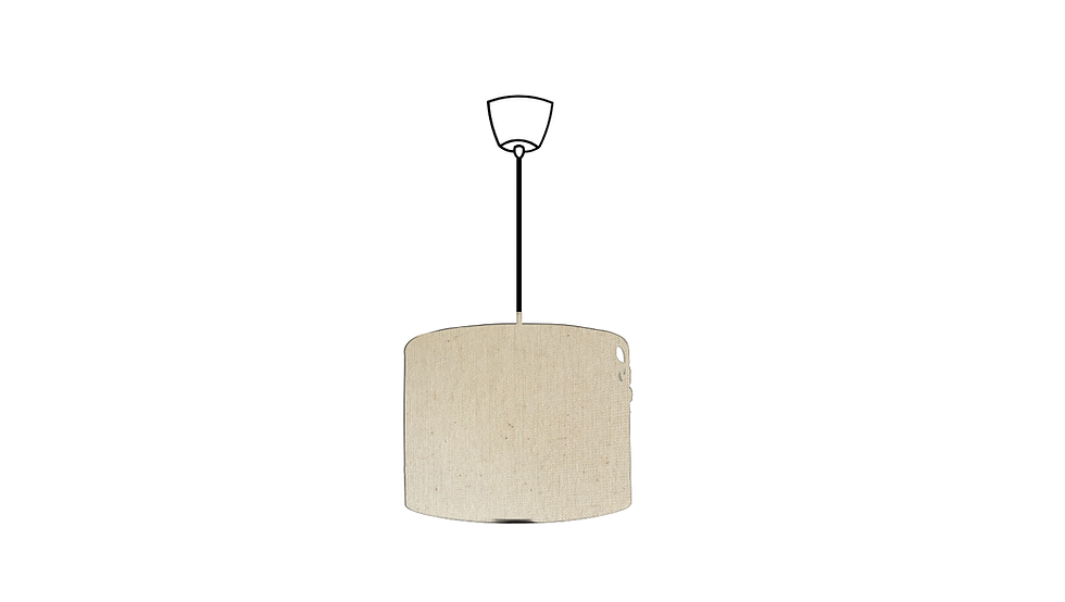 lenette natural raw linen drum ceiling lampshade