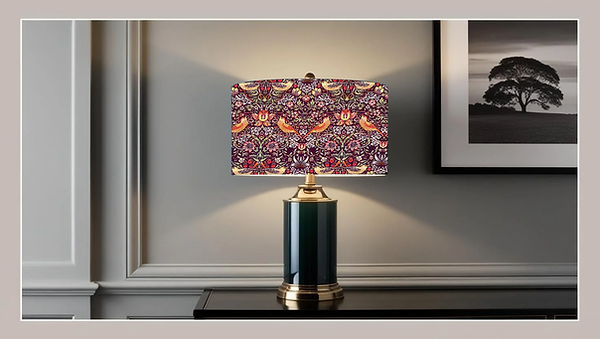 William Morris Strawberry Thief Table Lampshade.zip - William Morris Strawberry Thief Dams