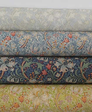 William Morris Golden Lily fabric designs and colours