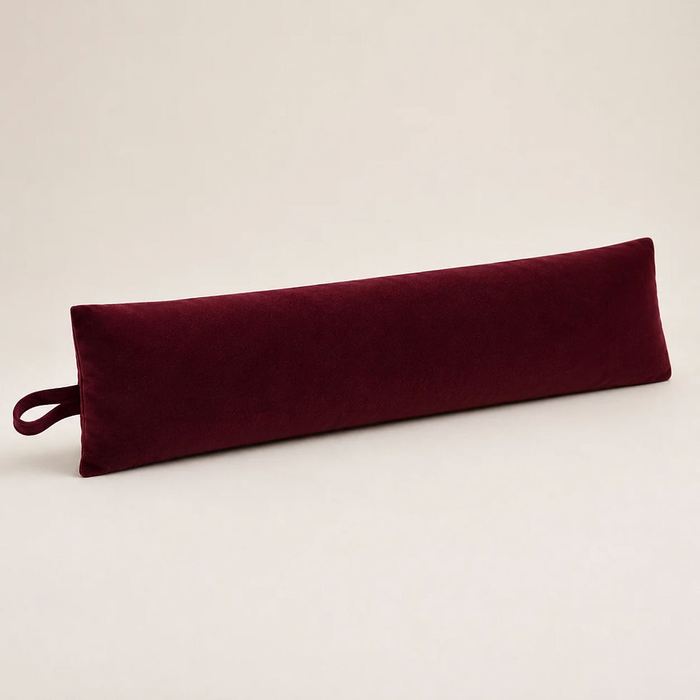 Thumbnail: Burgundy Venetian Velvet draught excluder