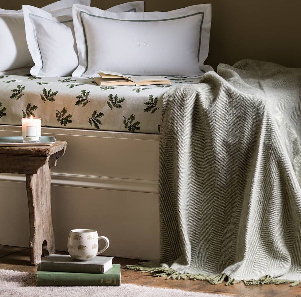 Thumbnail: sophie allport acorn and oak leaves fabric scatter cushions
