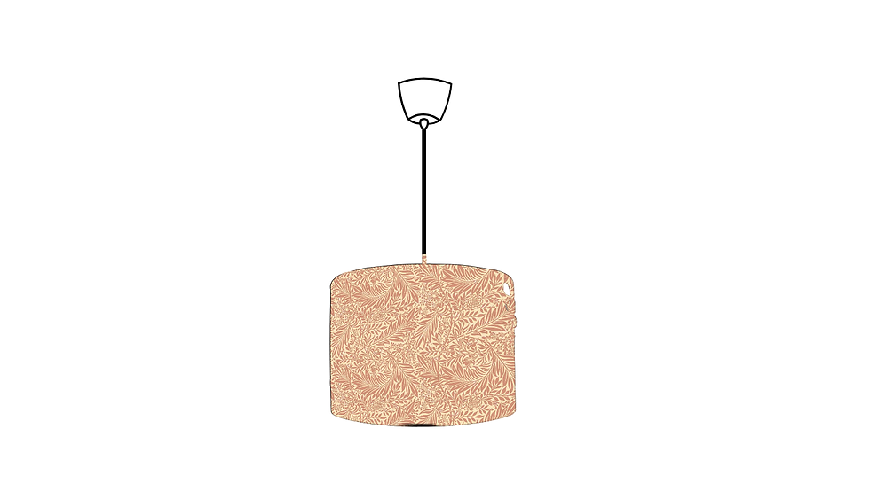 william morris larkspur rose drum ceiling lampshade