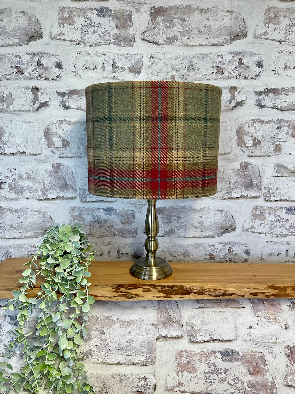 Thumbnail: balmoral highland wool lampshade drum oval empire conical table ceiling 20cm 30cm 40cm jalapeno