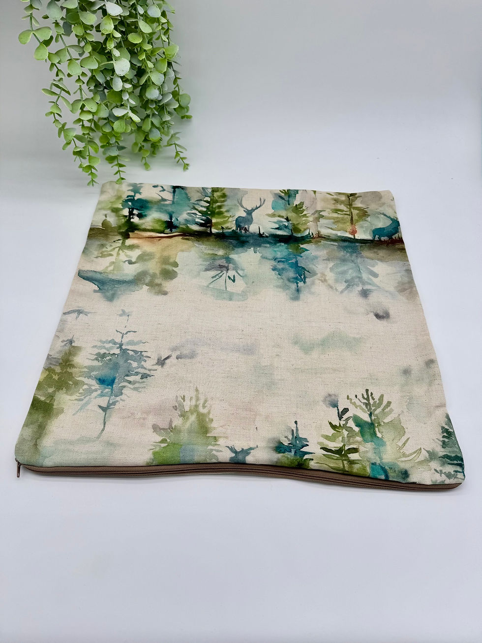 voyage wilderness stag in topaz 18" scatter cushion case only