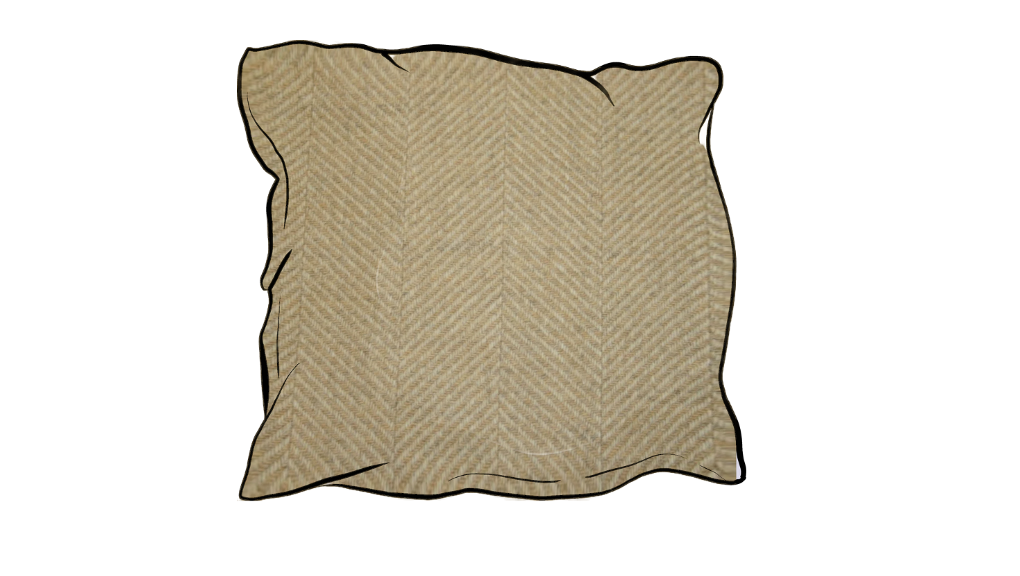 chess Braemar parchment scatter cushion