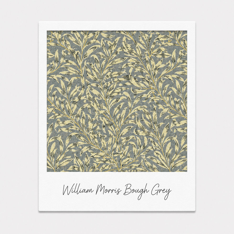 Thumbnail: Handmade William Morris Willow Bough Grey CC370 Lampshades