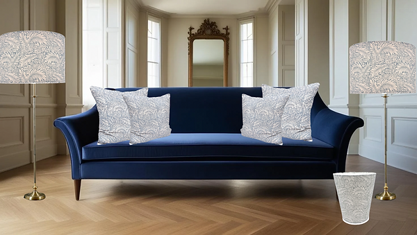 William Morris Larkspur Azure Collection