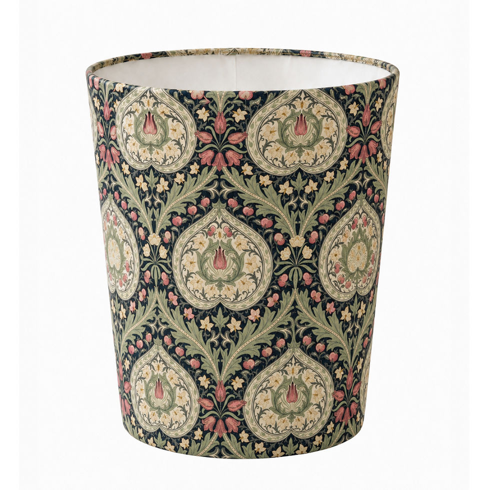 william morris eden midnight waste paper bin