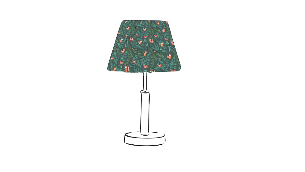 fryetts fern forest empire table lampshade