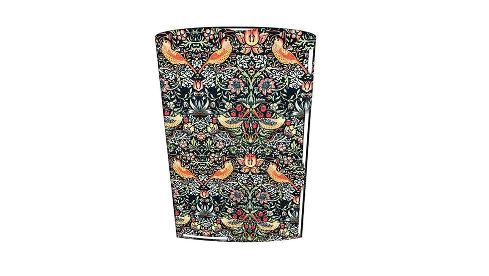 william morris strawberry thief ebony waste paper bin
