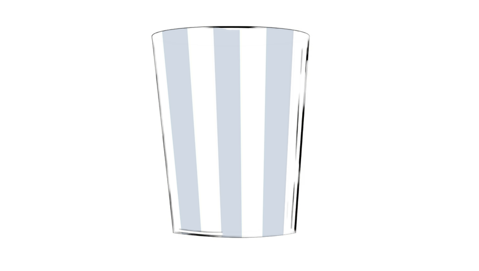 wrendale blue stripe waste paper bin