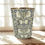 Thumbnail: william morris pimpernel blue cream waste paper bin with gold trim