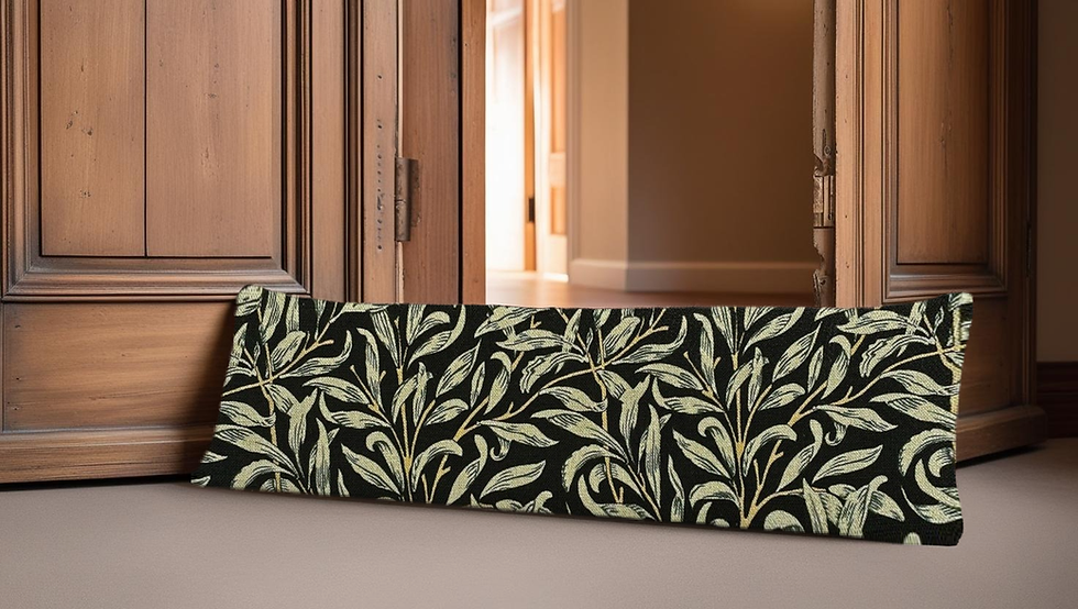 william morris ebony draught excluder