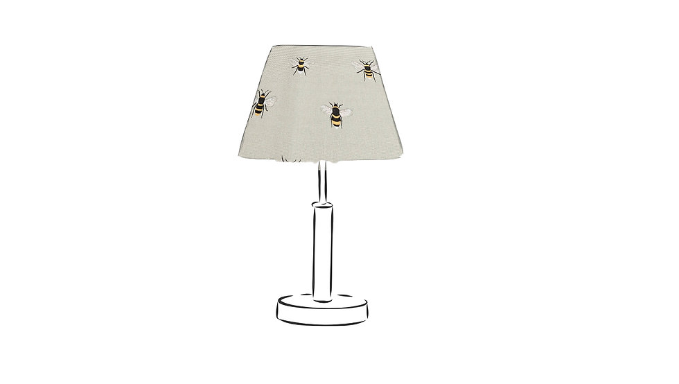 sophie allport bees sage empire table lampshade