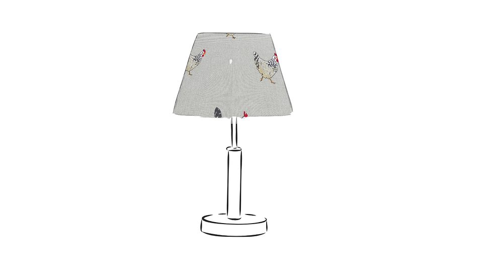 sophie allport chicken table empire lampshade