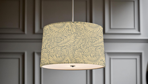 William Morris Larkspur Grey Ceiling Lampshade