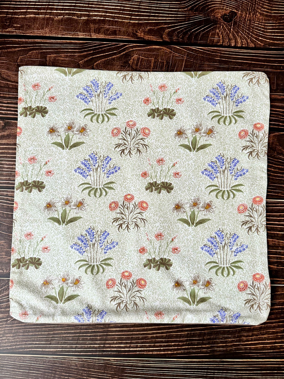 16" 40cm square lily floral william morris scatter cushion case on sale