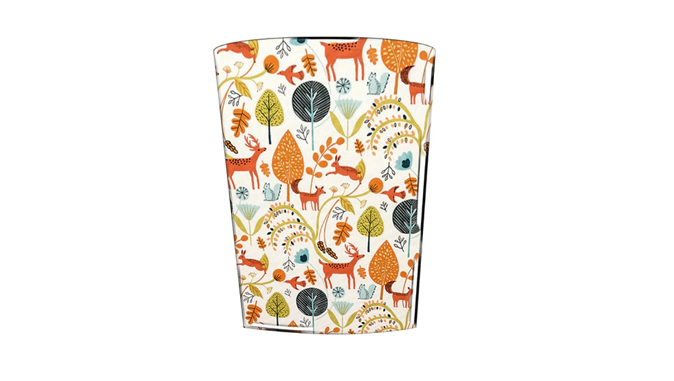 Fryetts scandi woodland burnt orange waste paper bin