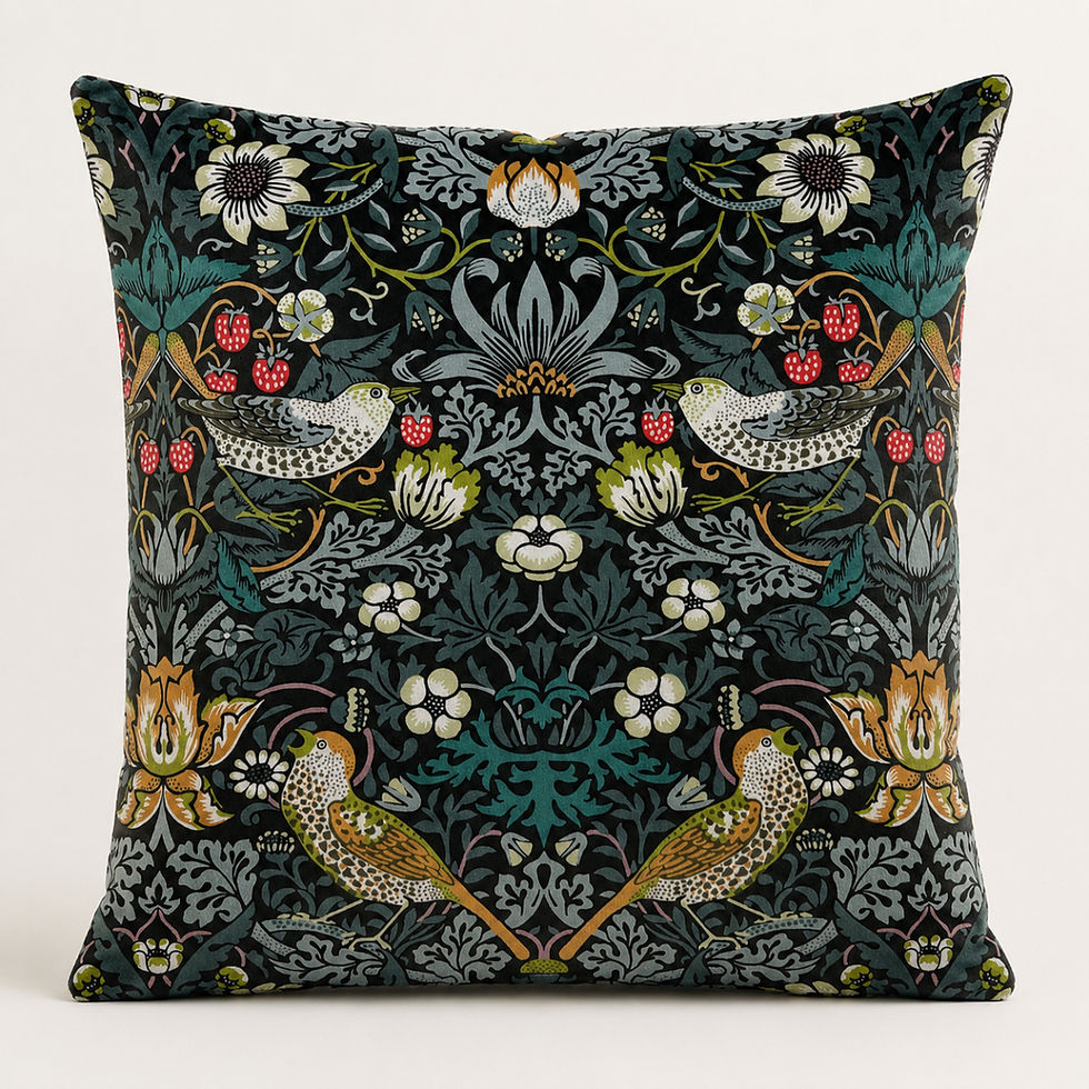 Thumbnail: William Morris Tealwood velvet scatter cushion case