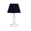 Thumbnail: Venetian Velvet Fabric in Deep Navy Blue Lampshades empire table