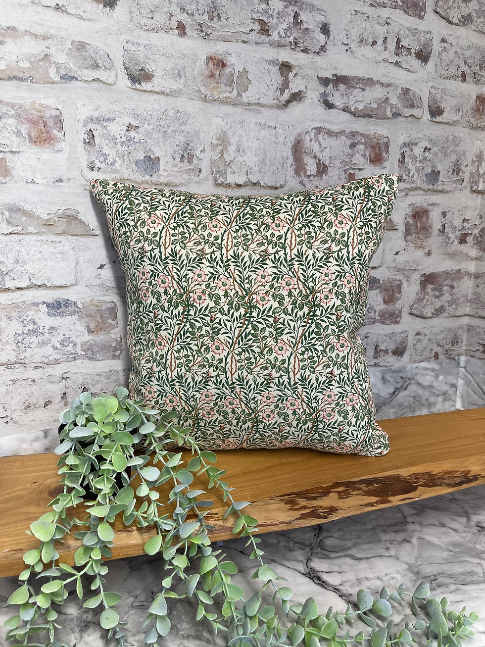 william morris sweet briar scatter cushion berry grouse