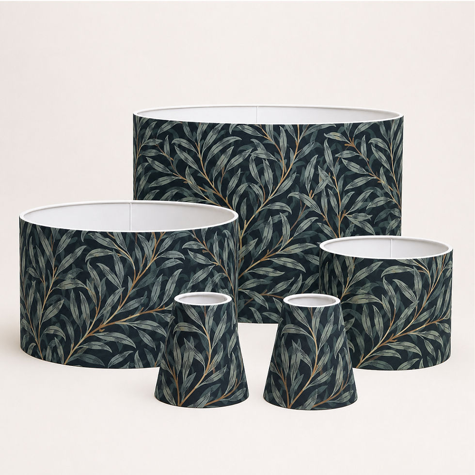 Willow Bough Velvet Nightfall Lampshade | The Lake House