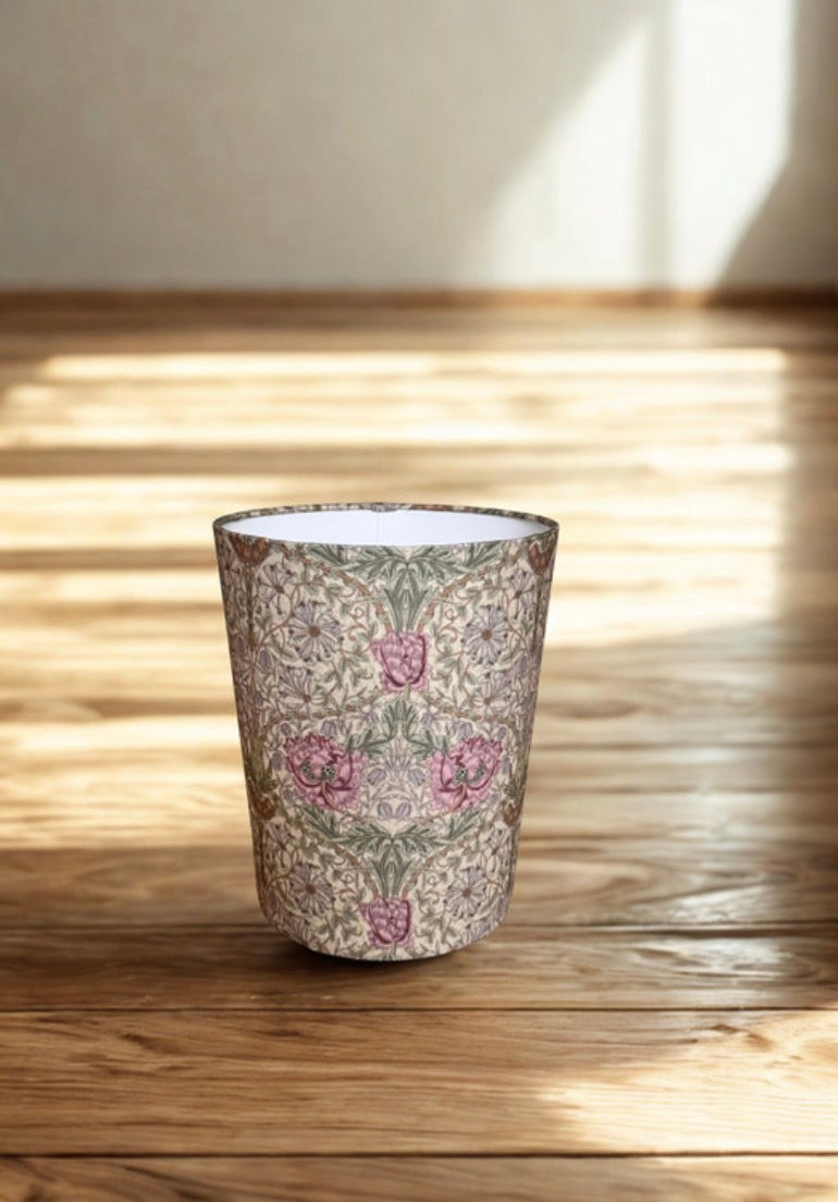 Thumbnail: Handmade William Morris Willow Honeysuckle Rose WMP007 Waste Paper Bin