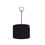 Thumbnail: flanders black natural linen drum ceiling lampshade