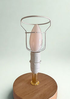 candle clip frame on a candle shaped bulb